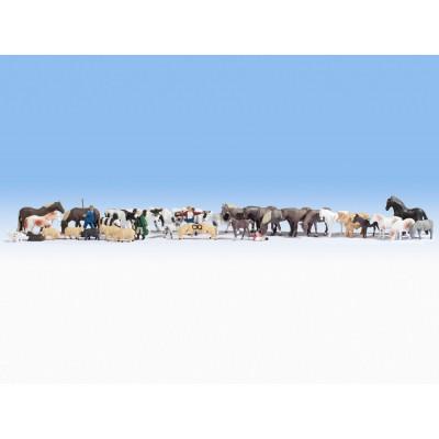 Lot d'animaux - HO - NOCH 16049