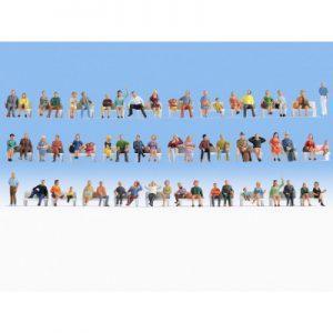Lot de 60 figurines assises - NOCH 38402