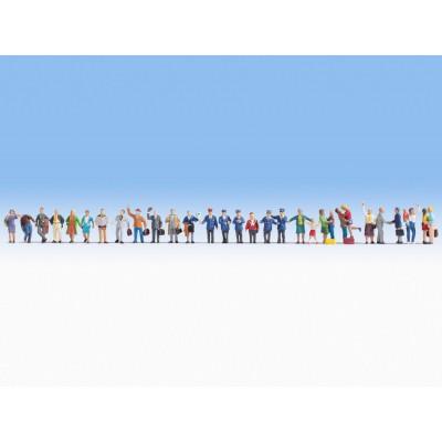 Lot de figurines " A la gare " - NOCH 16041