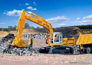 Pelleteuse LIEBHERR - échelle HO - KIBRI 11285