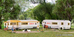 Set de 2 caravanes - HO - KIBRI 15704