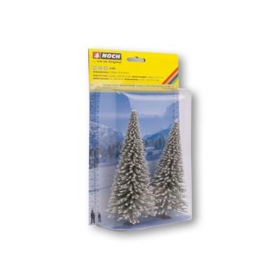 Sapins enneigés 16 et 18 cm - NOCH 21965 – Image 2