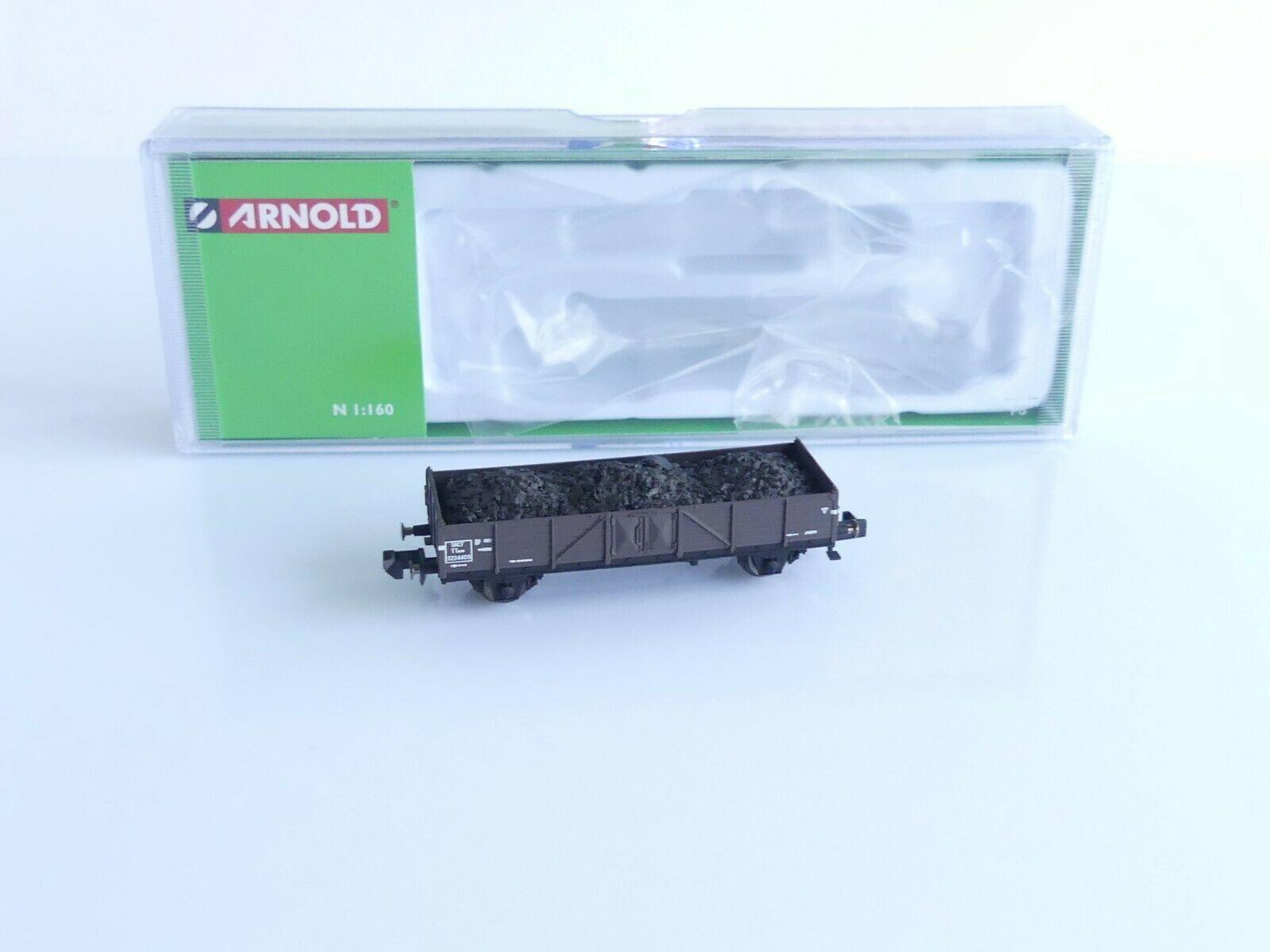 Wagon ouvert à 2 essieux chargé de charbon (à l'unité) - N- Arnold HN6492