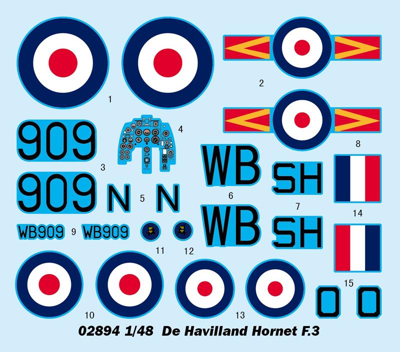 Avion De havilland Hornet F3 - échelle 1/48 - TRUMPETER 02894 – Image 2