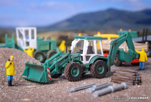 Tractopelle JCB - échelle HO - KIBRI 15217