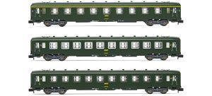 coffret 3 voitures DEV AO - livrée verte - échelle N- ARNOLD HN4385