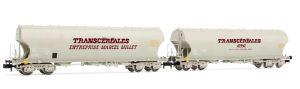 set 2 wagons trémies transcéréales- CTC MILLET - échelle N - ARNOLD HN6558