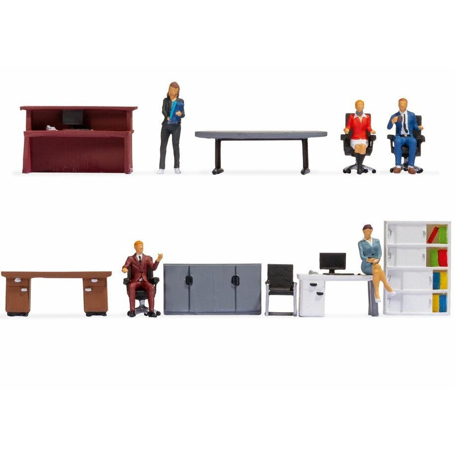 Figurines au bureau - échelle HO - NOCH 16251
