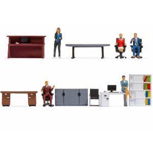 Figurines au bureau - échelle HO - NOCH 16251