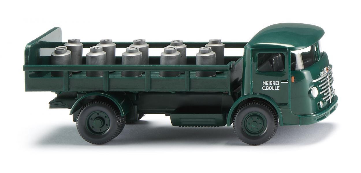Camion plateau transport de lait - échelle HO 1/87 - WIKING 047605