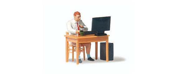 Télé travail - échelle HO 1/87 - PREISER 28250