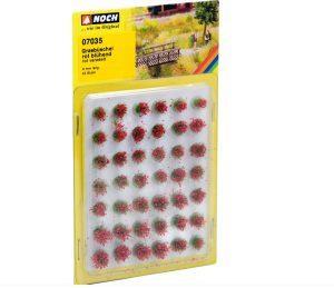 Touffes herbes rouges - échelle HO 1/87 - NOCH 07035