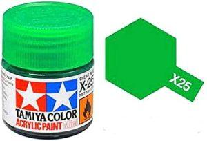 TAMIYA X25 - Peinture acrylique vert translucide