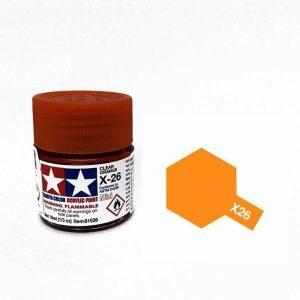 TAMIYA X26 - Peinture acrylique orange translucide