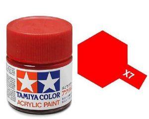 TAMIYA X7 - Peinture  peinture rouge brillant