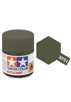 TAMIYA XF51 - Peinture acrylique vert kaki mat 10 ml