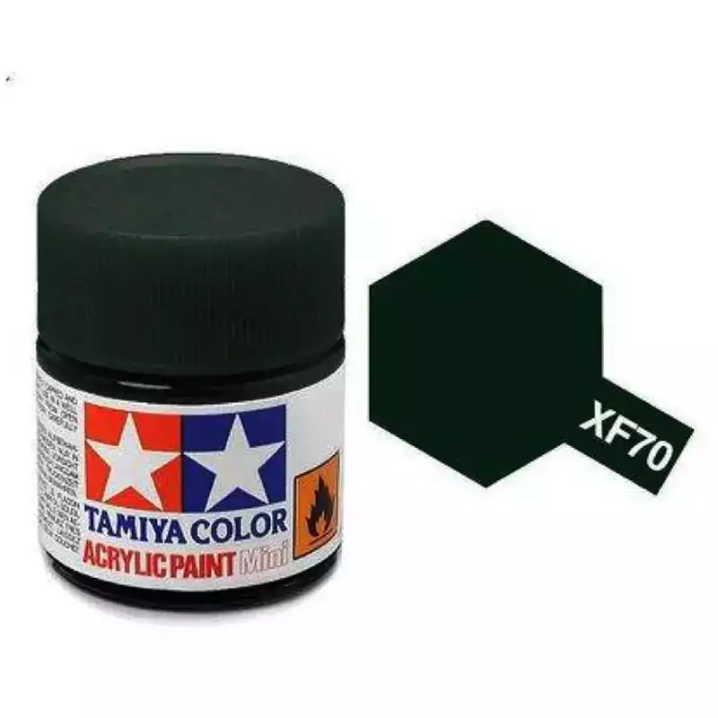 TAMIYA XF 70 - Peinture acrylique vert foncé mat