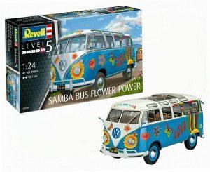 Volkswagen T1 samba bus flower power - 1/24 - REVELL 07050
